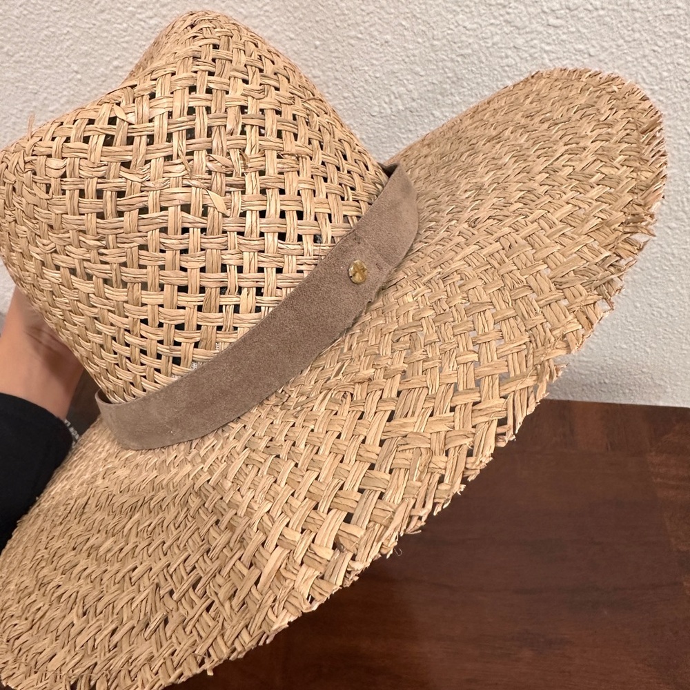Janessa Leone Straw Hat - Size Medium